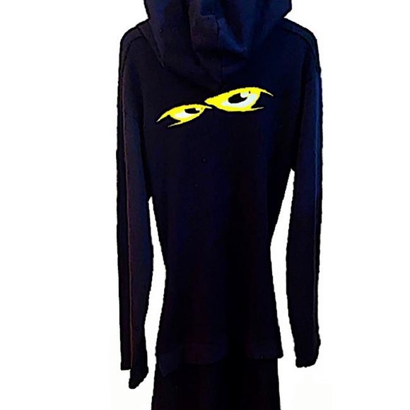 Authentic Vetements 2018 Black Oversized Hoodie Wrap Dress Size S - Picture 10 of 12